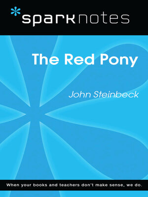 cover image of The Red Pony (SparkNotes Literature Guide)